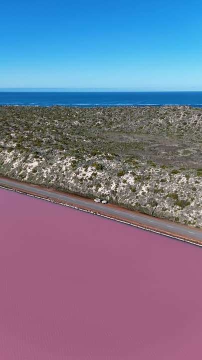 Hutt Lagoon: Pink Lake Map