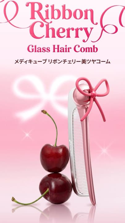 Wonyoung's Cherry Ribbon Hair Comb Pre-Order