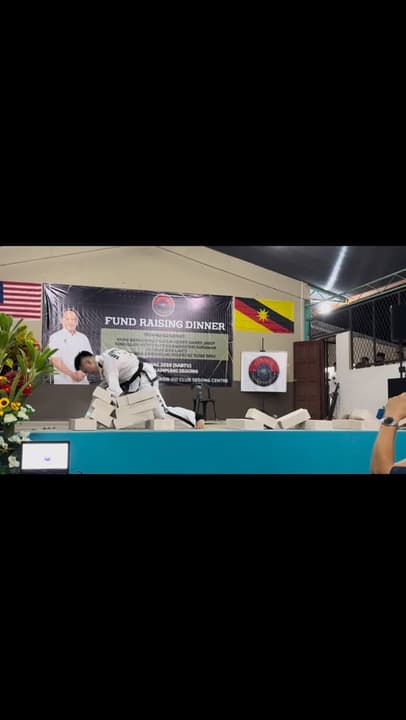 TaeKwon-Do demonstration in Kampung Segong Bau