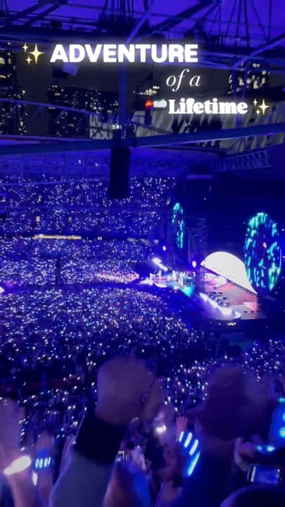 Coldplay gig memories map