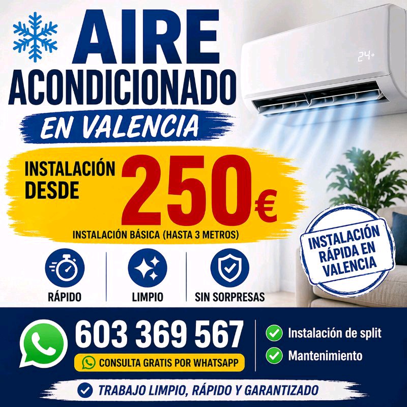 instalación de aire acondicionado