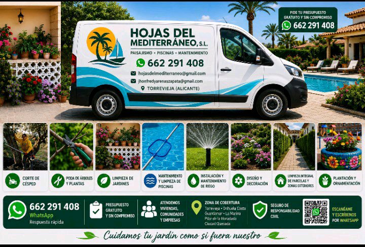 jardinería y mantenimientos.