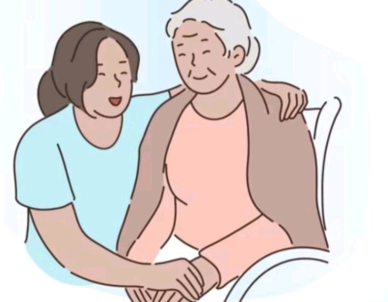 cuidadora de adulta mayor 