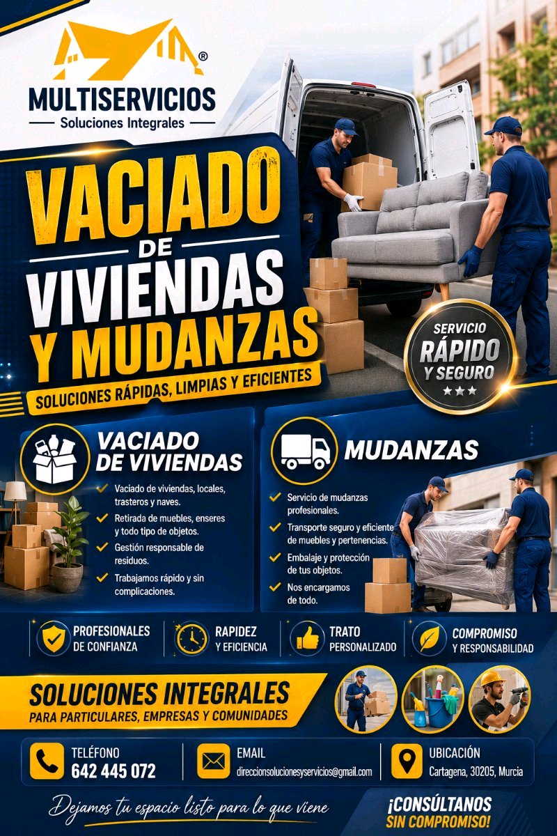 VACIADO DE VIVIENDAS Y MUDANZAS