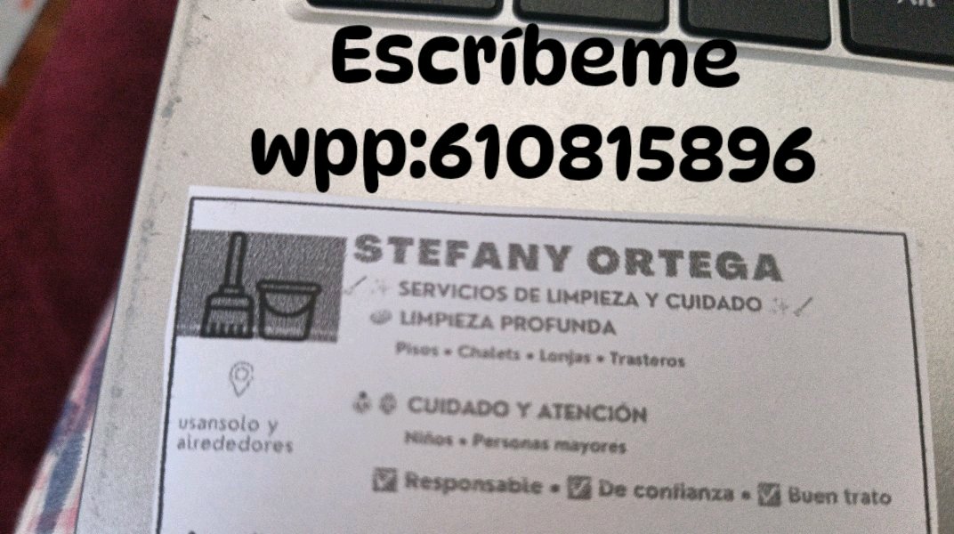 busco empleo en limpieza o cuidado