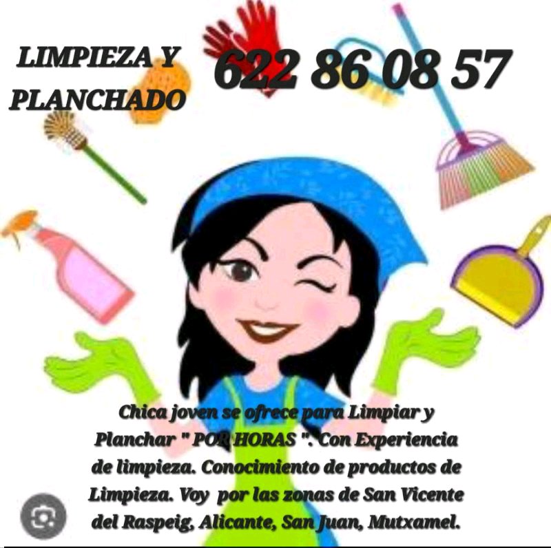 LIMPIEZA Y PLANCHADO