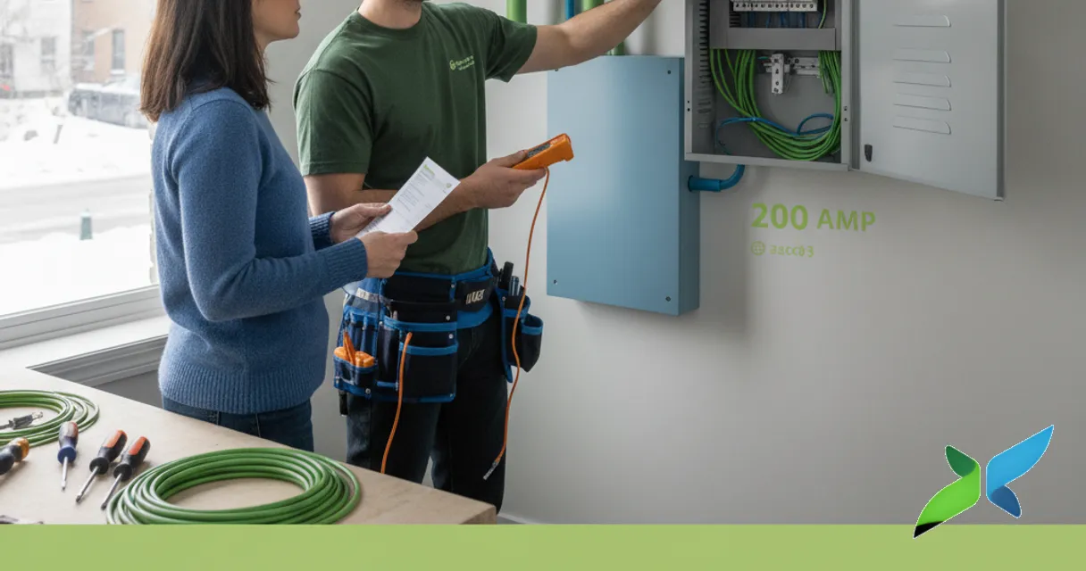 Electric Boiler Installation: Upgrade to a 200-Amp Panel