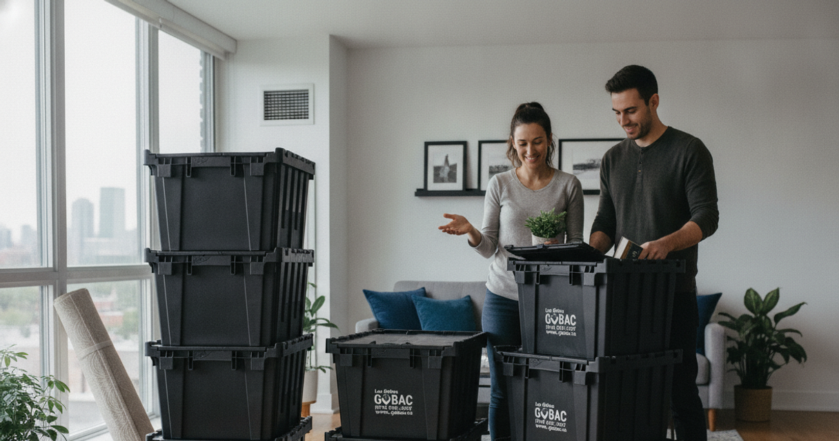 Astuces pour un Déménagement Efficace avec des Bacs Réutilisables GoBac