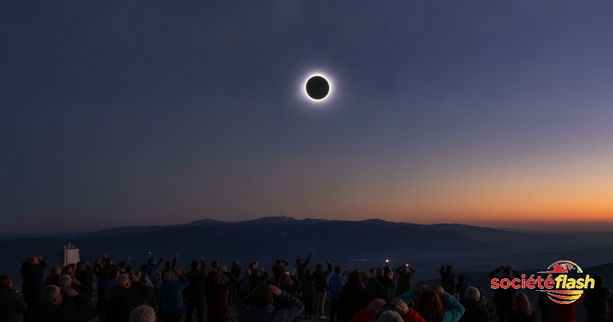 Éclipse solaire totale: des millions d'Européens contemplent ce phénomène astronomique rare