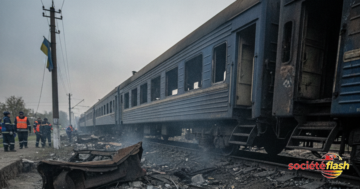Guerre en Ukraine : deux cheminots tués dans une frappe russe contre un train de passagers