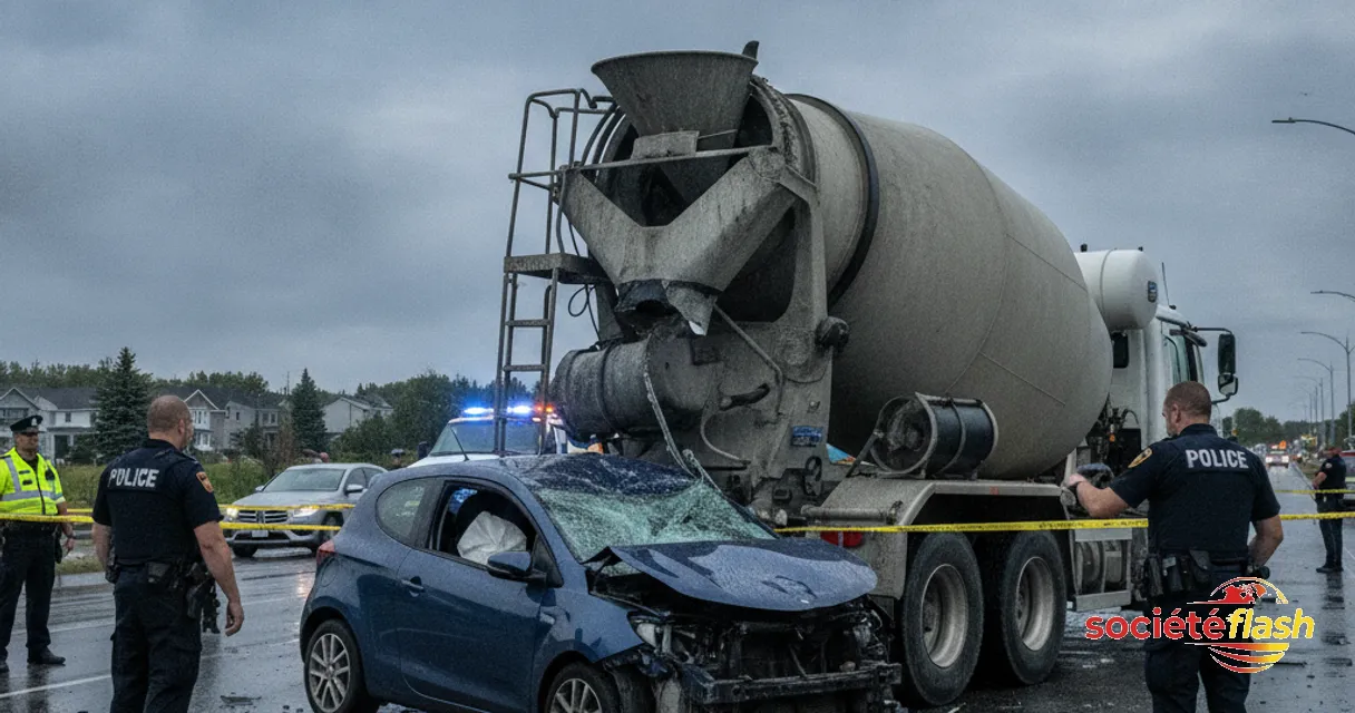 Man in His 30s Dies in Collision with Cement Mixer in Beauport
