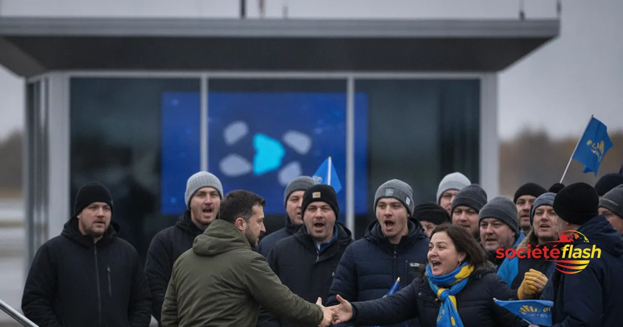 Zelenskyy atterrit à North Bay : accueil chaleureux