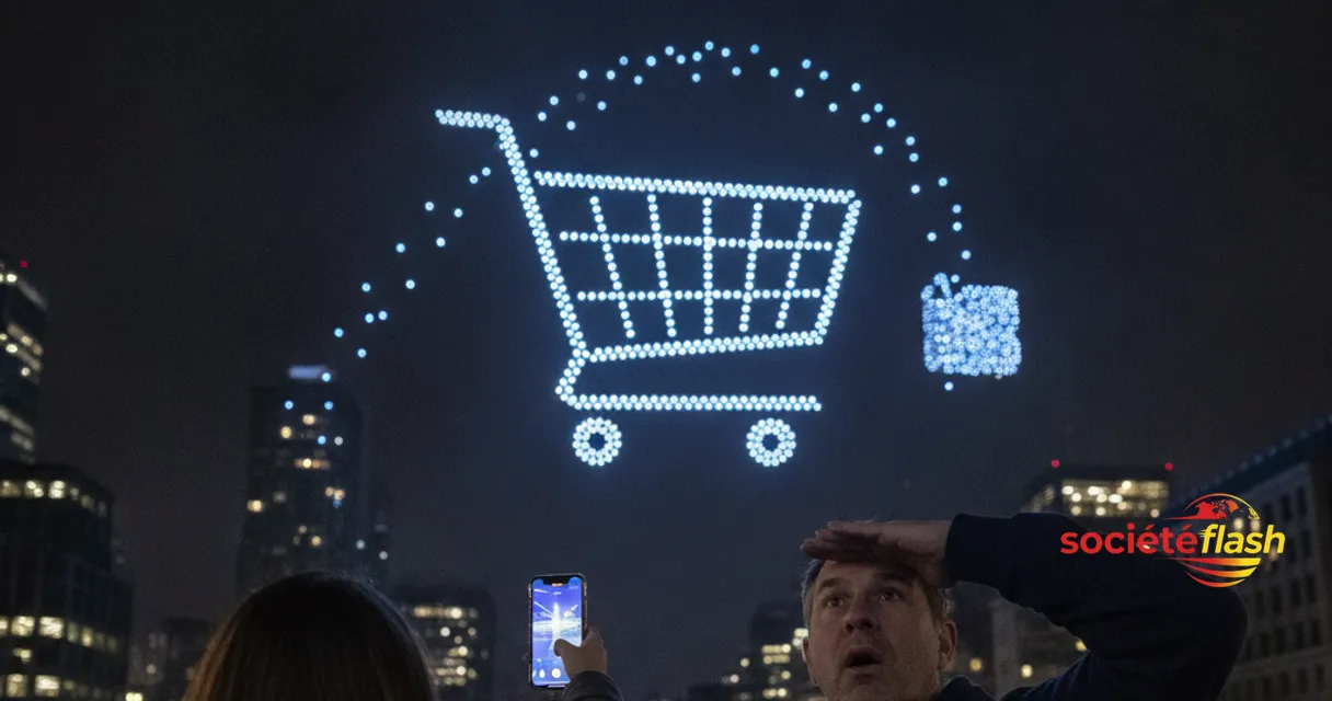 Le spectacle nocturne de drones de Loblaw suscite le débat