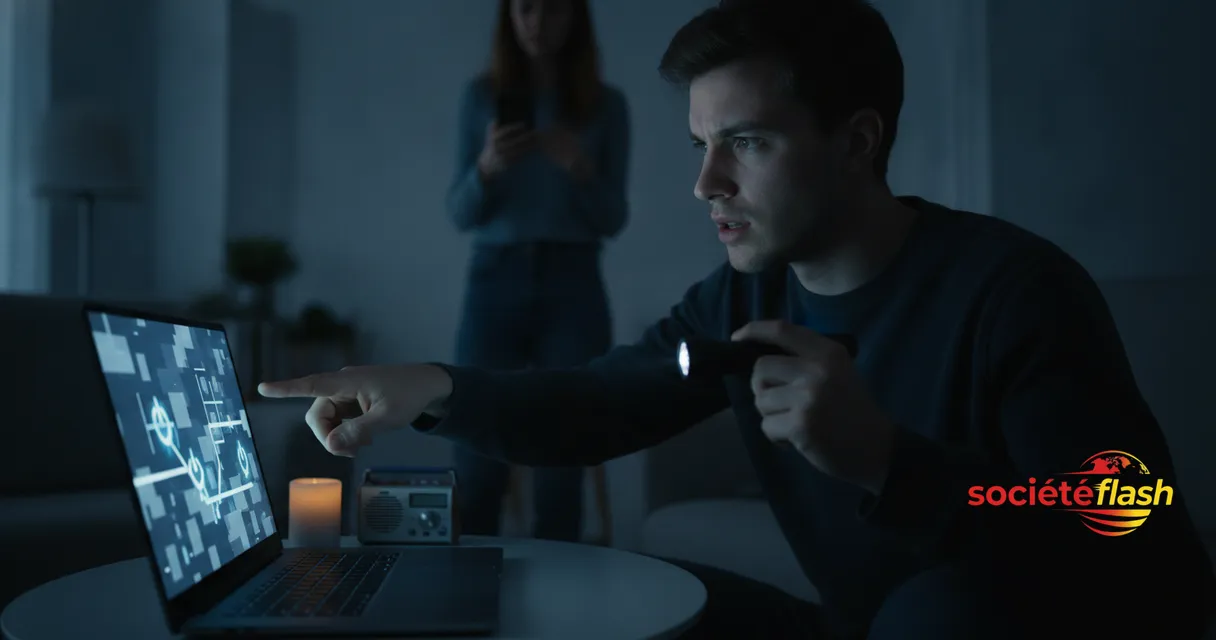 Simulation de black-out électrique en France