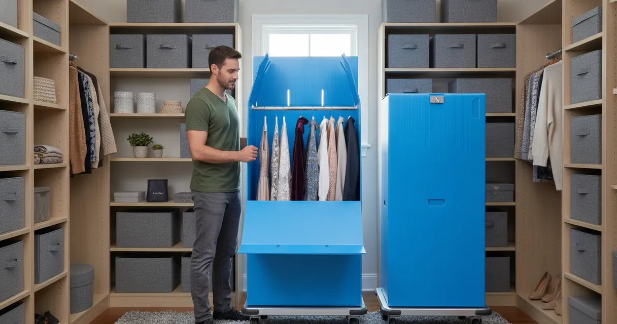 Optimiser l'espace de rangement avec des boîtes garde-robe