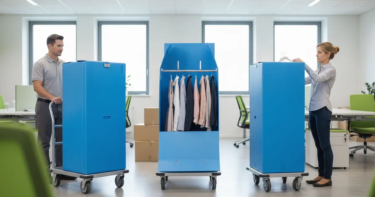 Comment les boîtes garde-robe facilitent le déménagement des entreprises