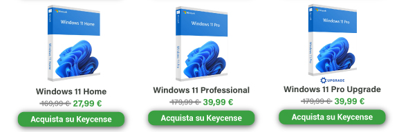 Acquista Windows 11 su Keycense