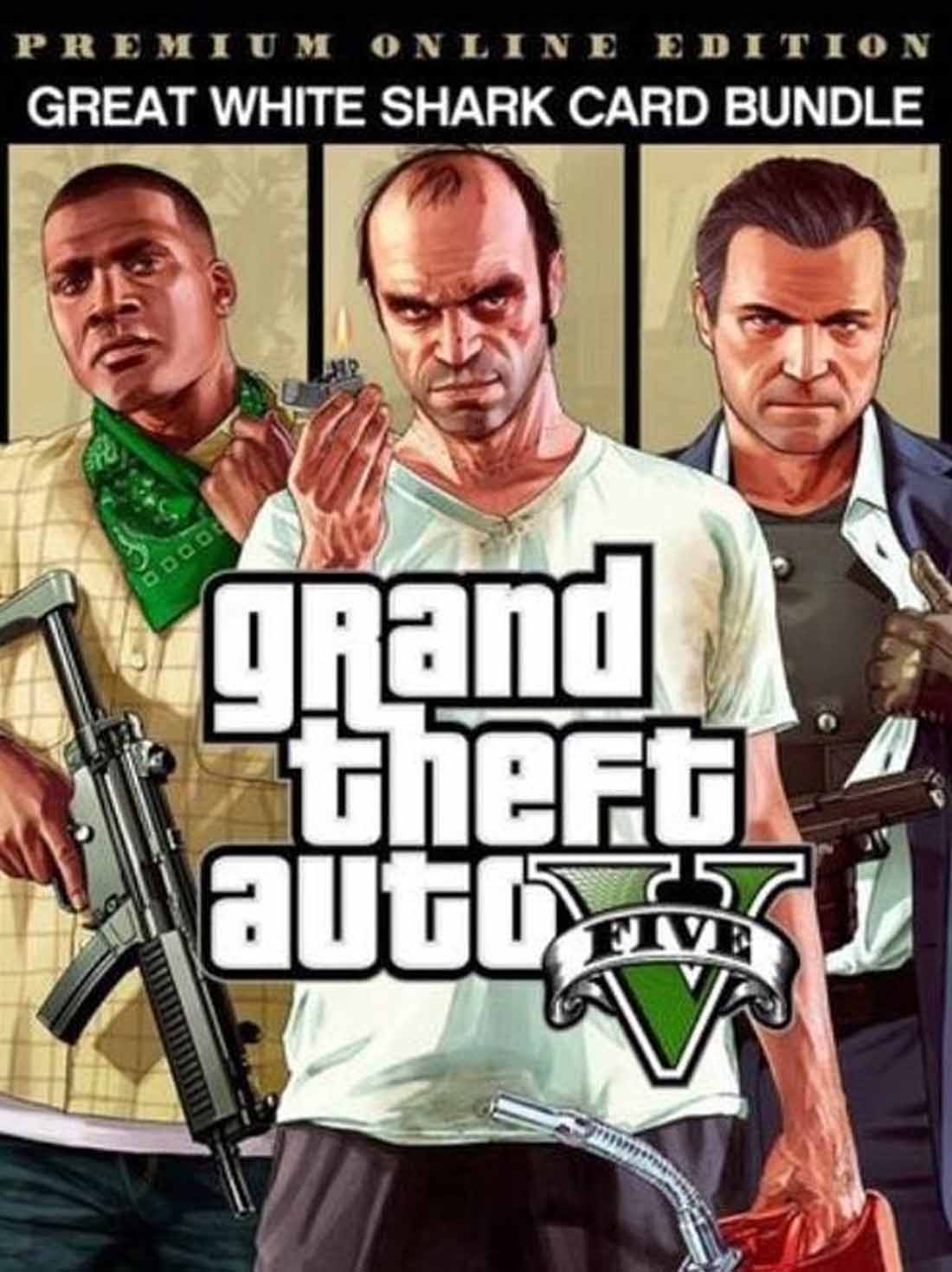 Grand Theft Auto V: Premium Online Edition & Great White Shark Card Bundle Steam Account | Steam