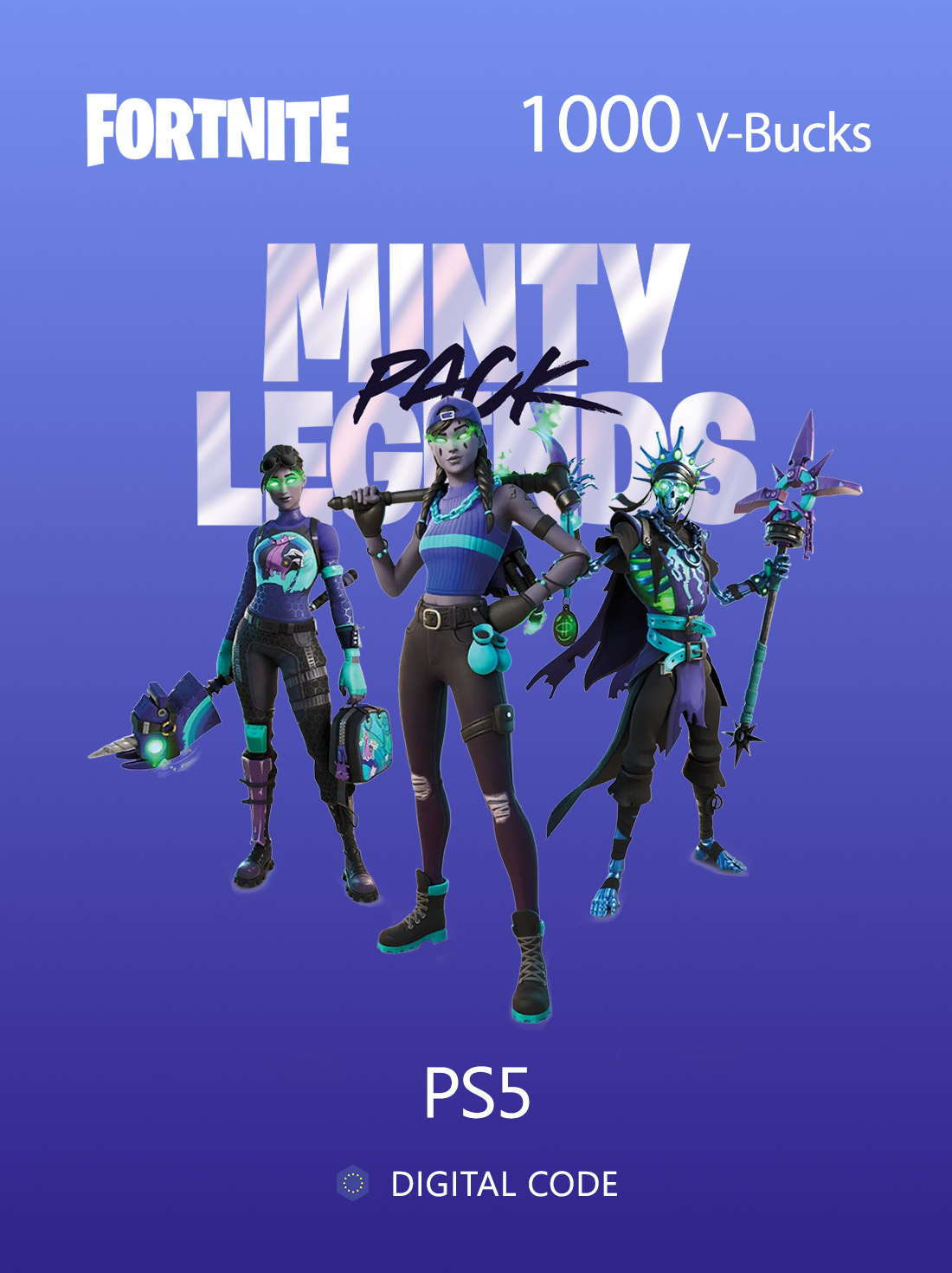 Fortnite Minty Legends Pack + 1000 V-Bucks Europe | PS5