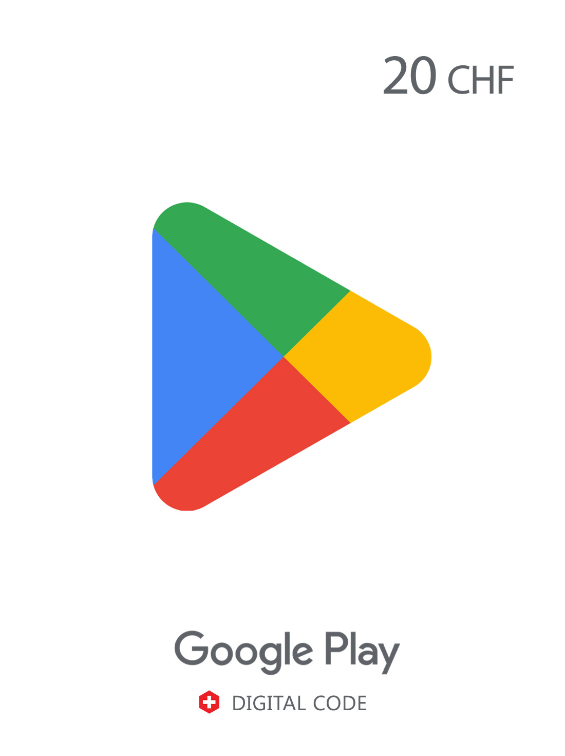 Google Play CH 20 CHF Swiss - Gift Card su Keycense