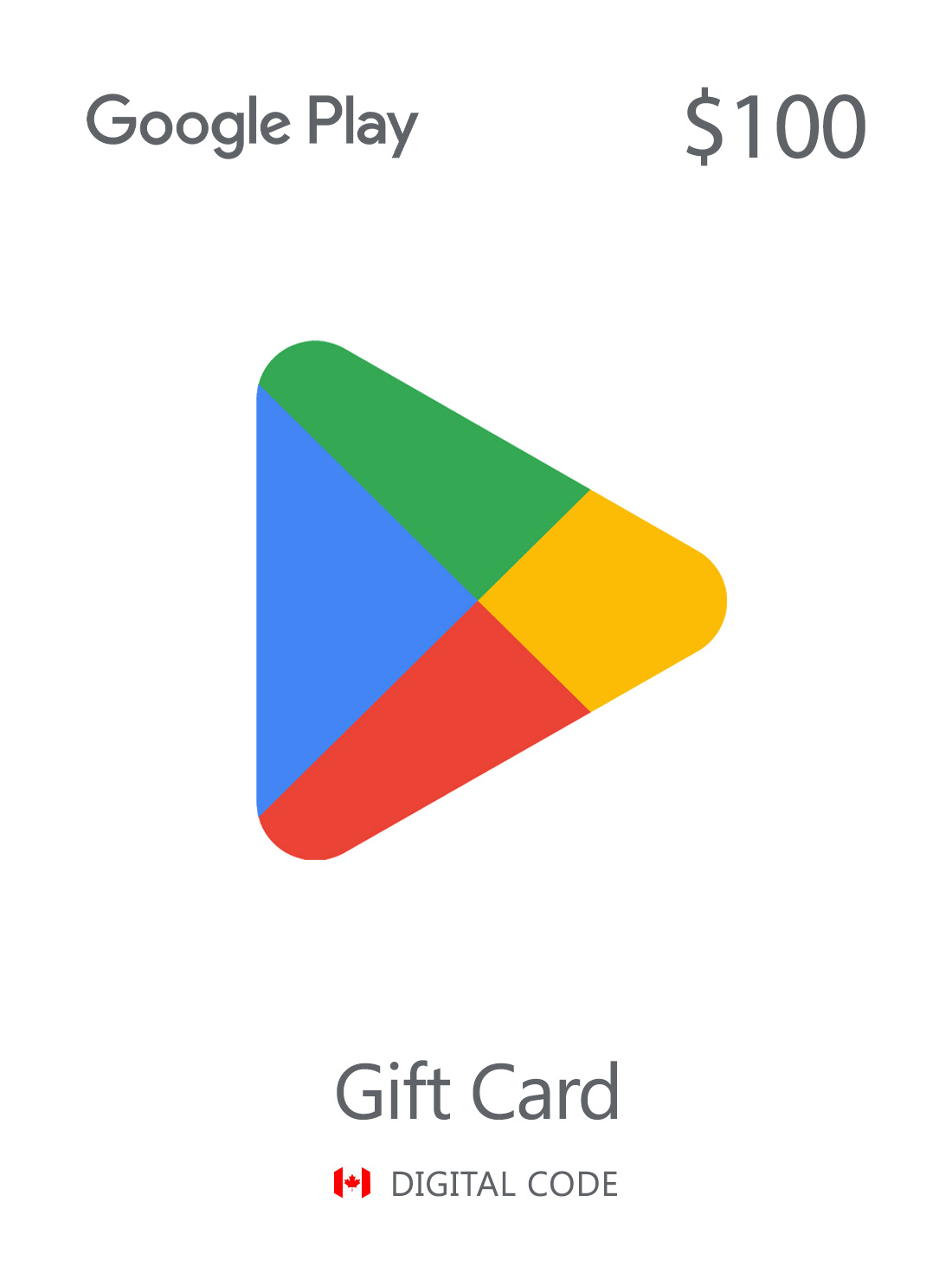 Google Play Gift Card 100 CAD Canada - Acquista Ora!