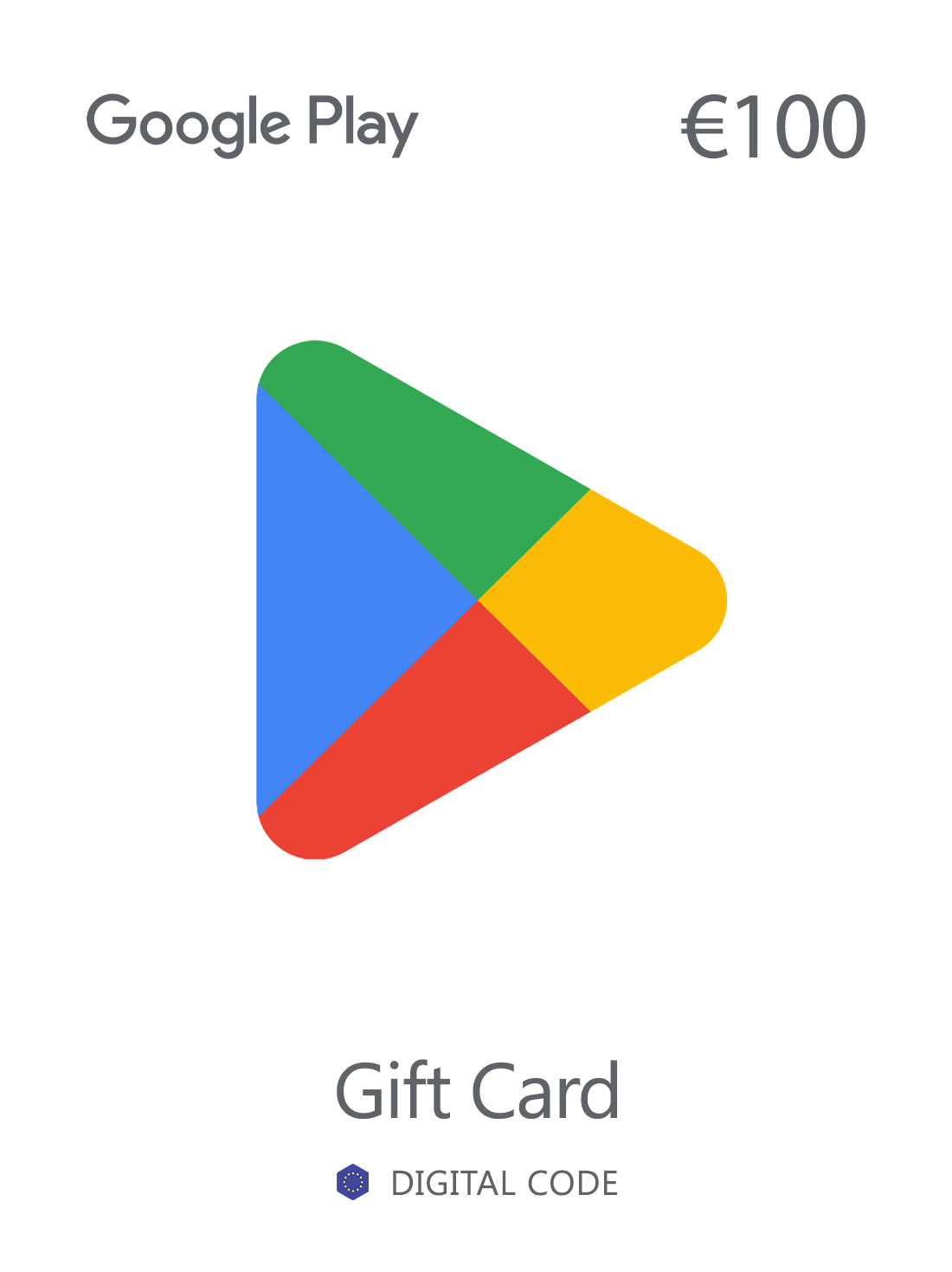 Google Play Gift Card 100 EUR Europe | Google