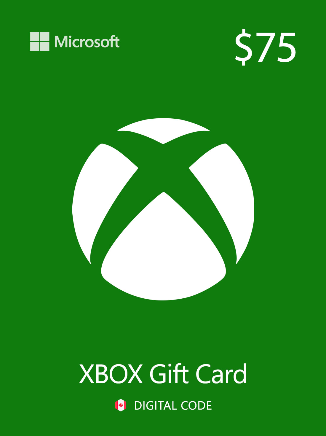Xbox Live Gift Card 75 CAD Canada | Xbox