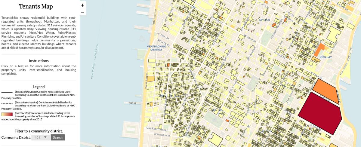 Rent Control Map Screenshot