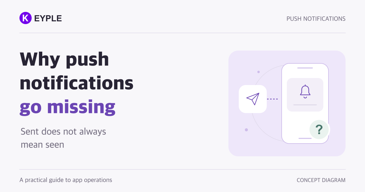 Why push notifications go missing. Sent does not always mean seen.