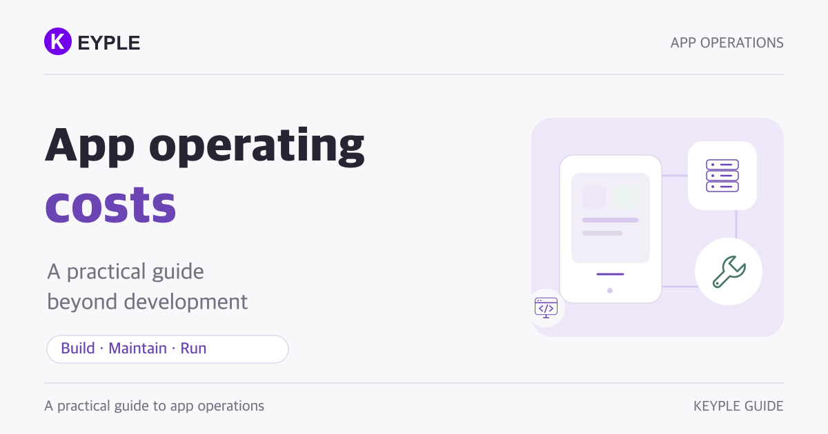 App operating costs explained as development, maintenance and service usage charges