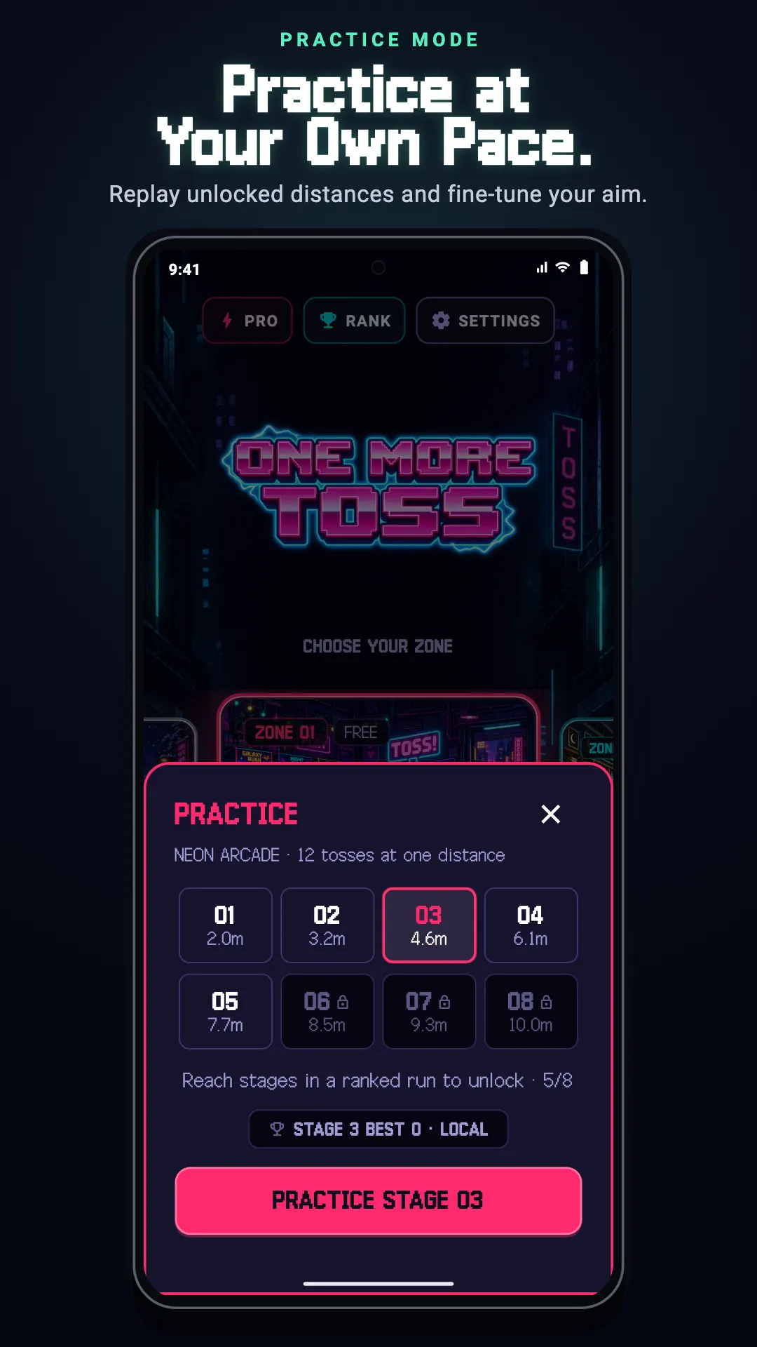 One More Toss: Pixel-Art Paper Toss Arcade project screen 6