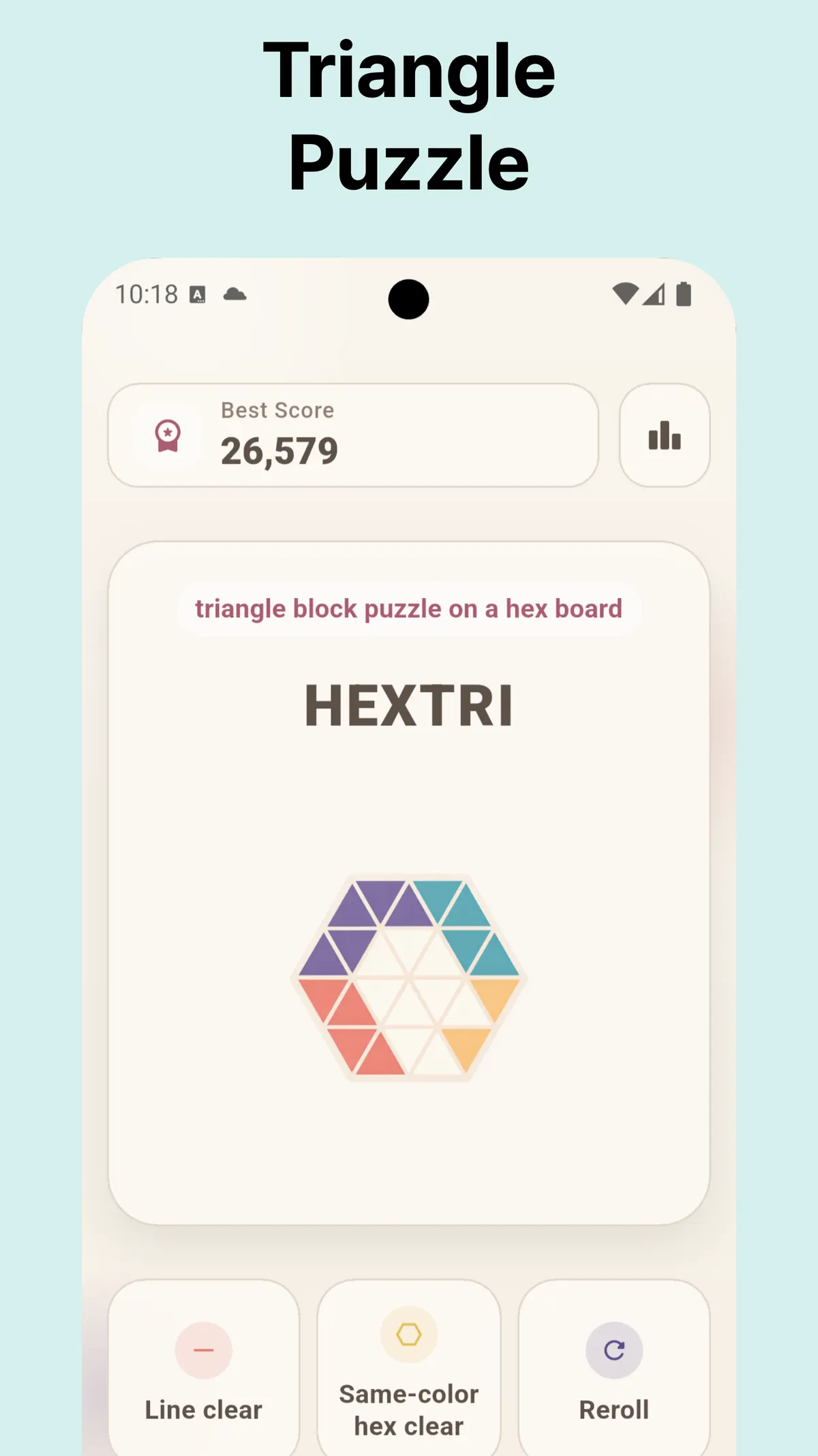 HEXTRI: Triangle Puzzle project screen 1