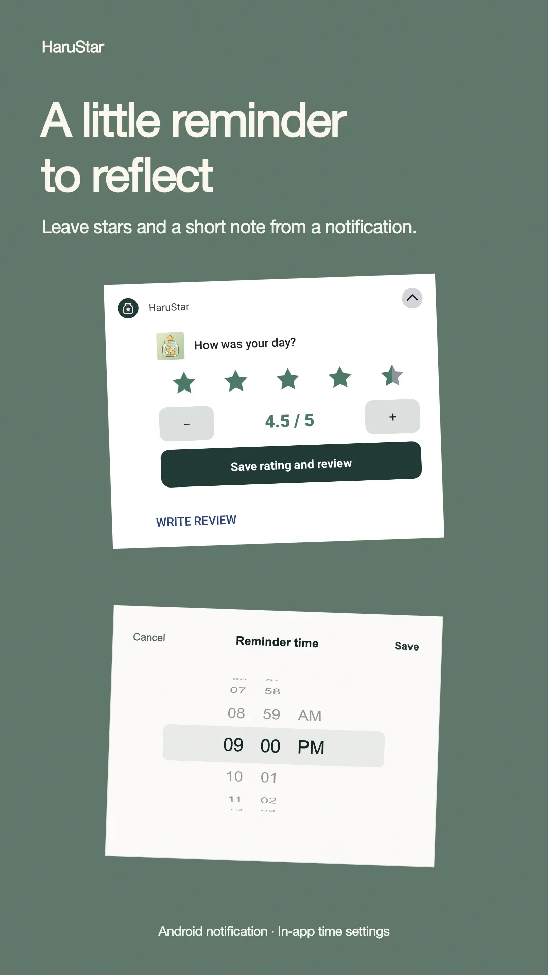 HaruStar: A Star Rating Journal project screen 8
