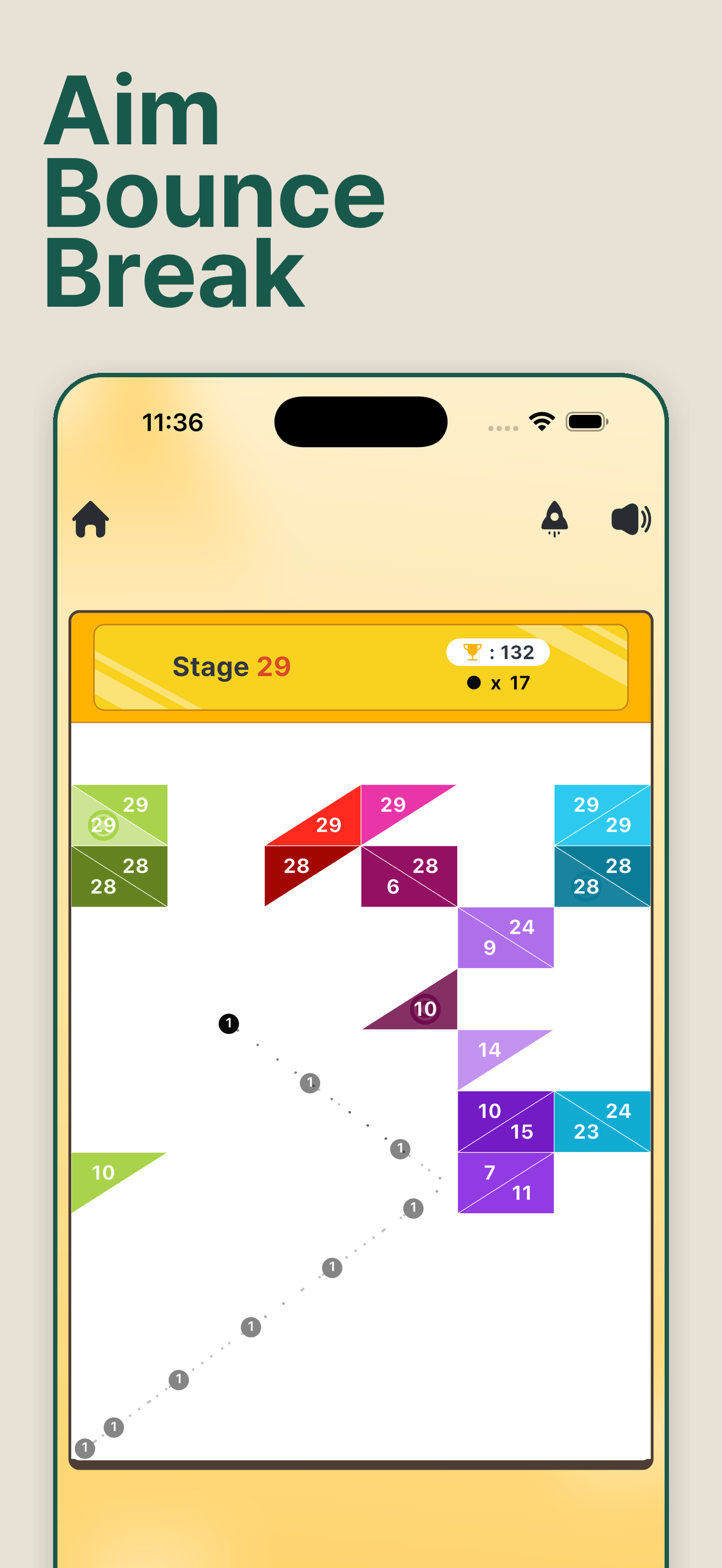 Triangle Breaker 프로젝트 화면 1