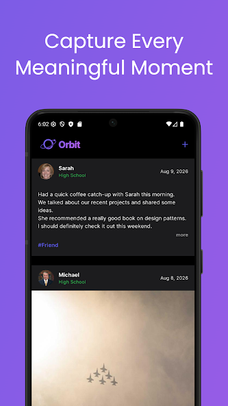 Orbit : My Social Universe 프로젝트 화면 3