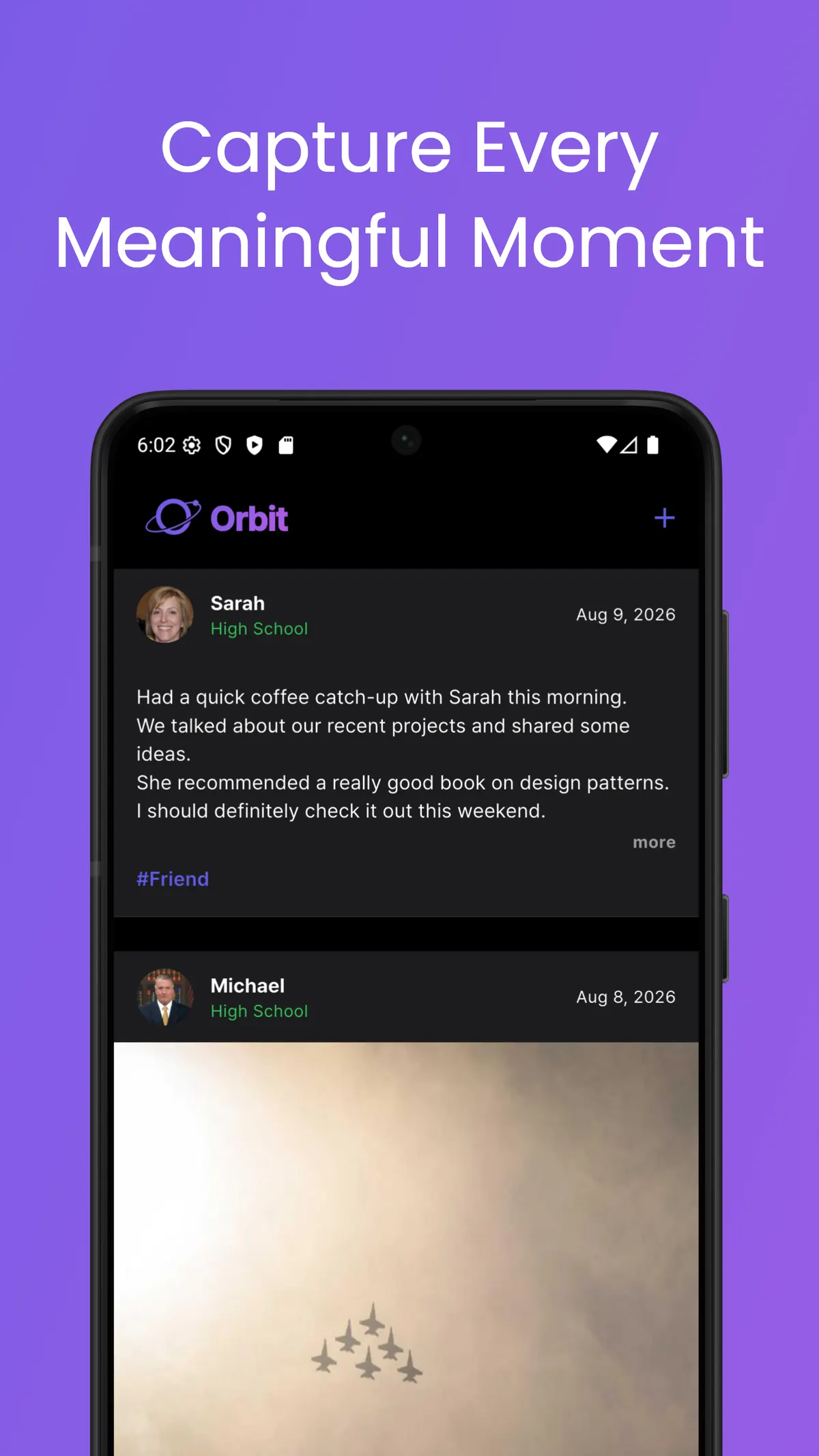 Orbit: My Social Universe project screen 3