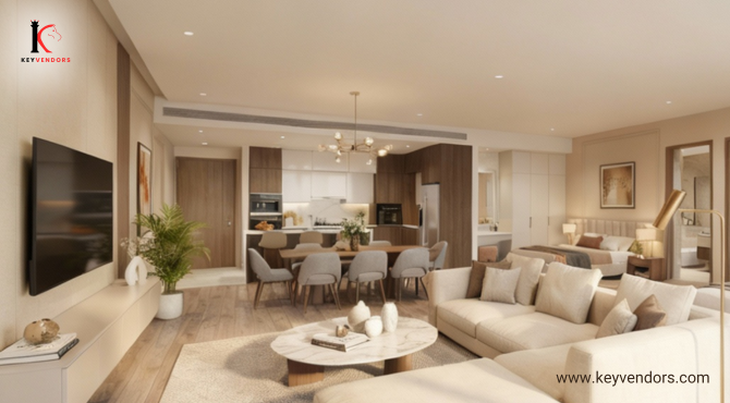 3BHK Cost of Interior Design in Indirapuram