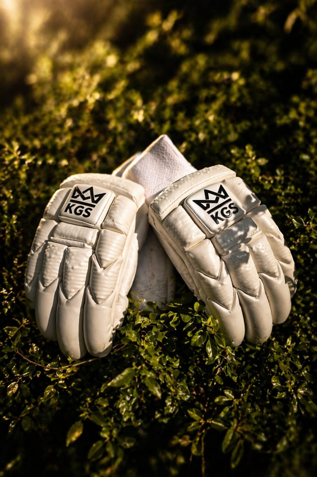 KGS Elite Classic Batting Gloves – Professional White Cricket Gloves for Maximum Comfort & Control preview 2