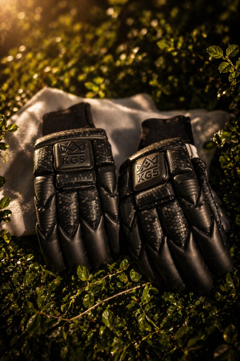 KGS Elite Stealth Batting Gloves – Premium Black Cricket Gloves with Pro-Level Protection preview 2