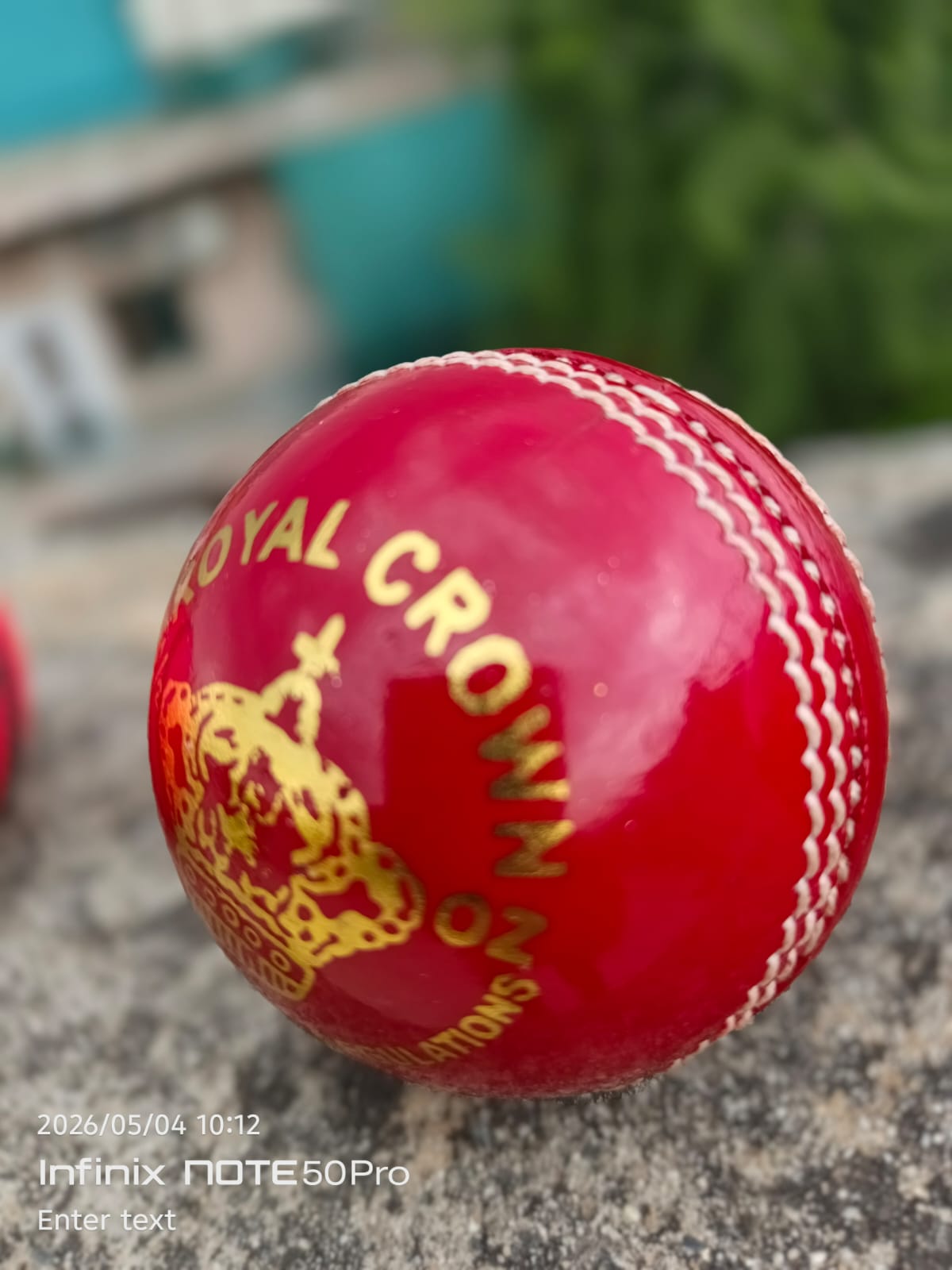KGS Club Red Cricket Ball – Classic Match Ball with White Seam preview 2