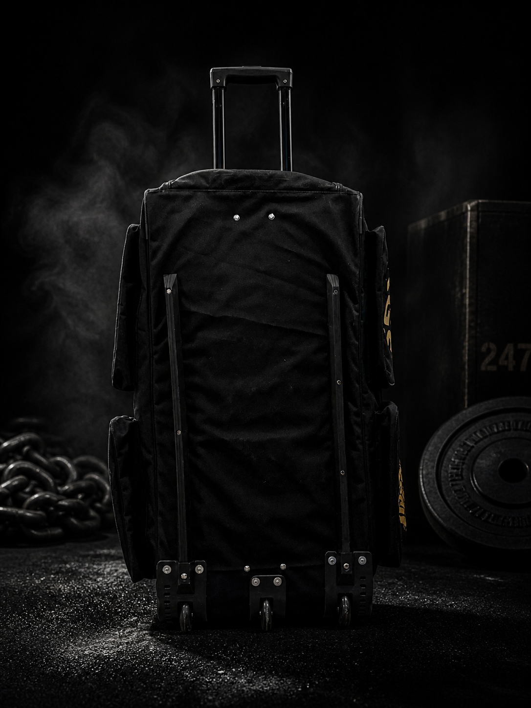 KGS Elite Trolley Kit Bag (3 Wheel) – Premium Cricket Gear Bag with Wheels | Black preview 2