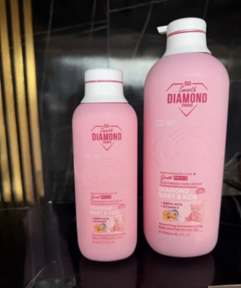 Smooth Diamond Amino Acid Moisturizing Baby Lotion 500ml + Shower Gel - 2pcs Set