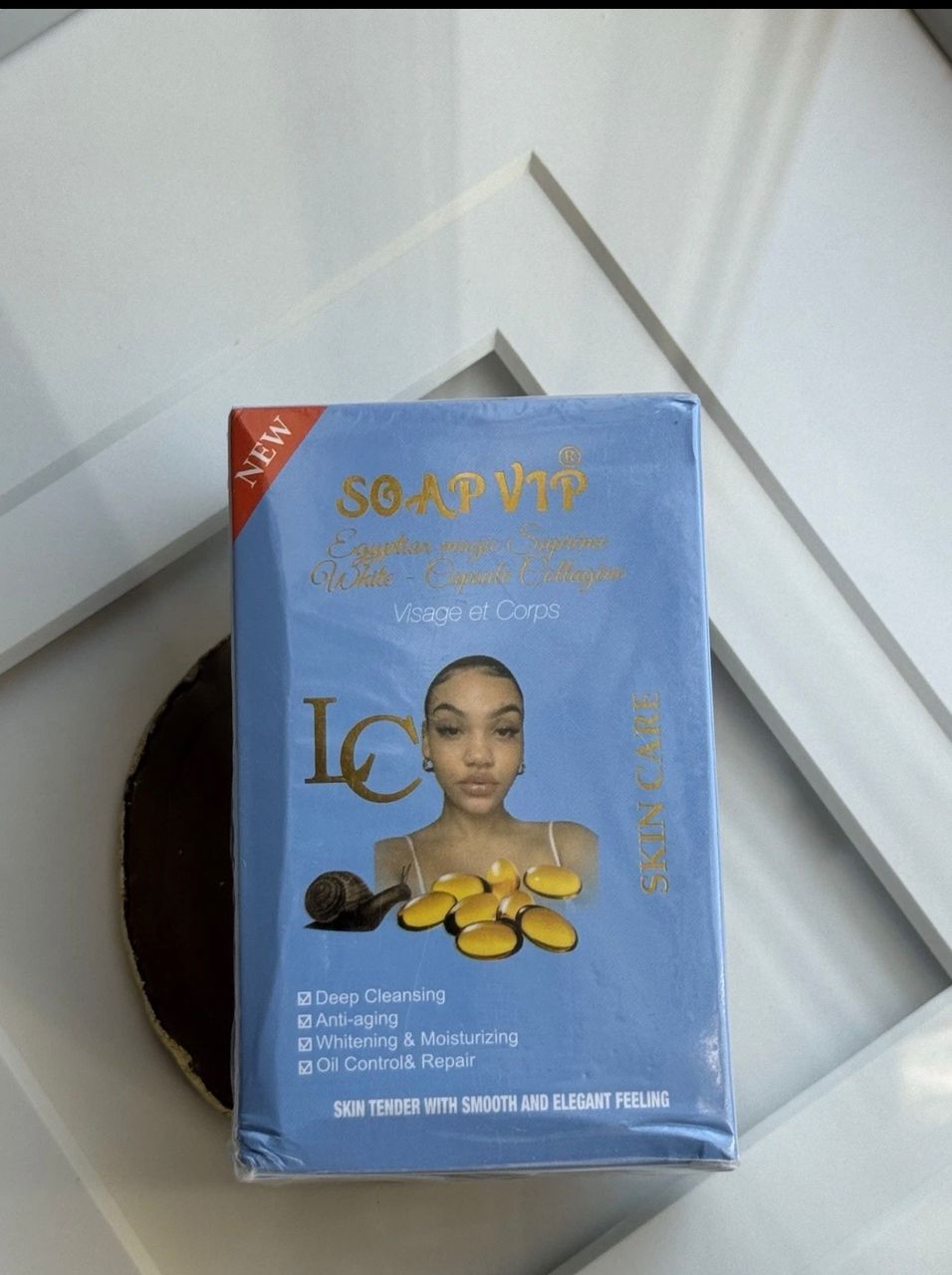 LC Egyptian Magic Supreme White 24k Capsule Collagen & Snail Whitening Soap 200g-2