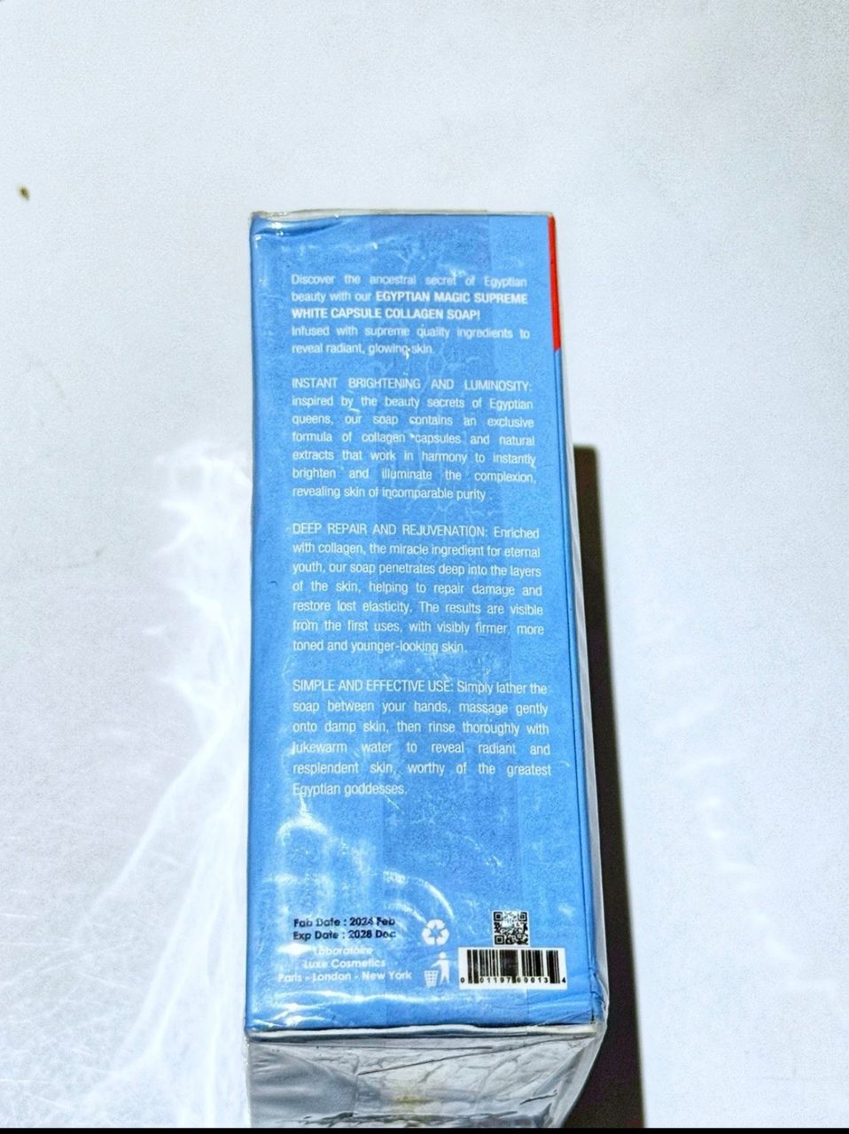 LC Egyptian Magic Supreme White 24k Capsule Collagen & Snail Whitening Soap 200g-04