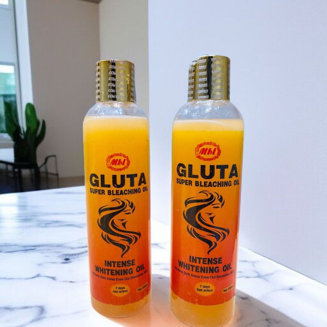 GLUTA SUPER BLEACHING OIL INTENSE WHITENING OIL 300ml (7days Whitening)-01