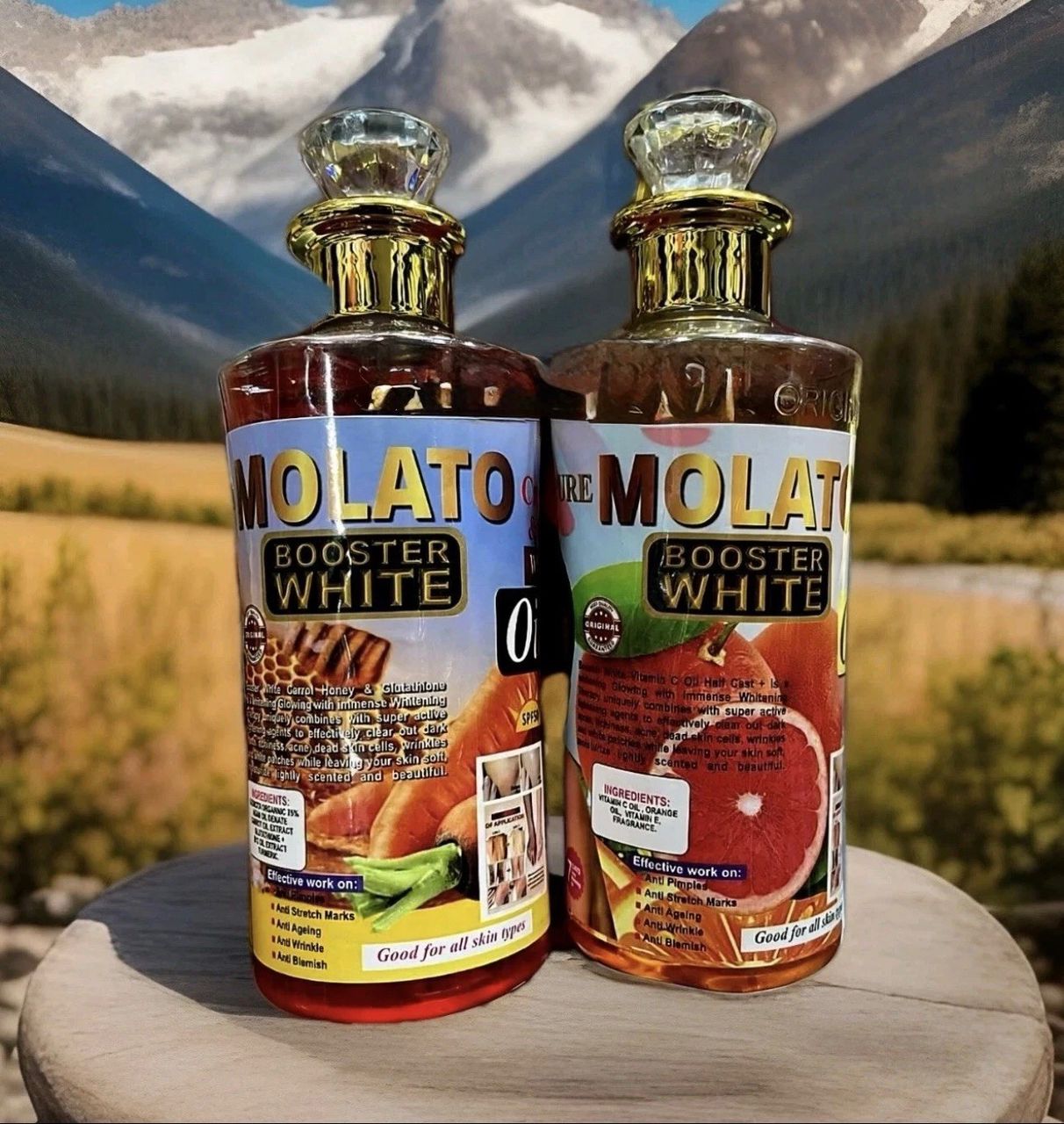 Pure Molato Booster White Carrot Honey & Vitamin C Oil ( 7days Whitening) 250ml