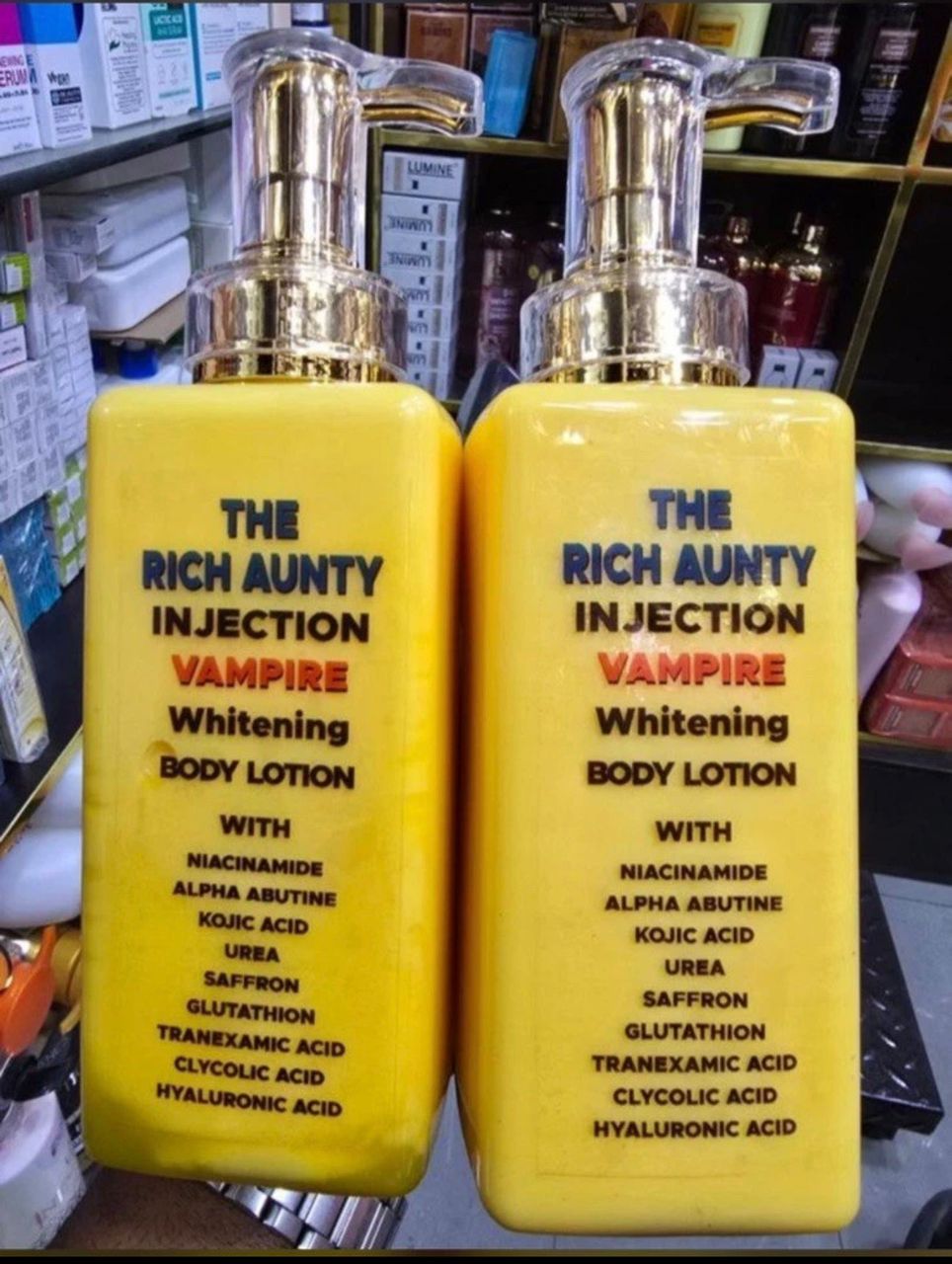 The Rich Aunty Vampire Whitening Body Lotion 500ml ( 5 Shades Fast Whitening)-01