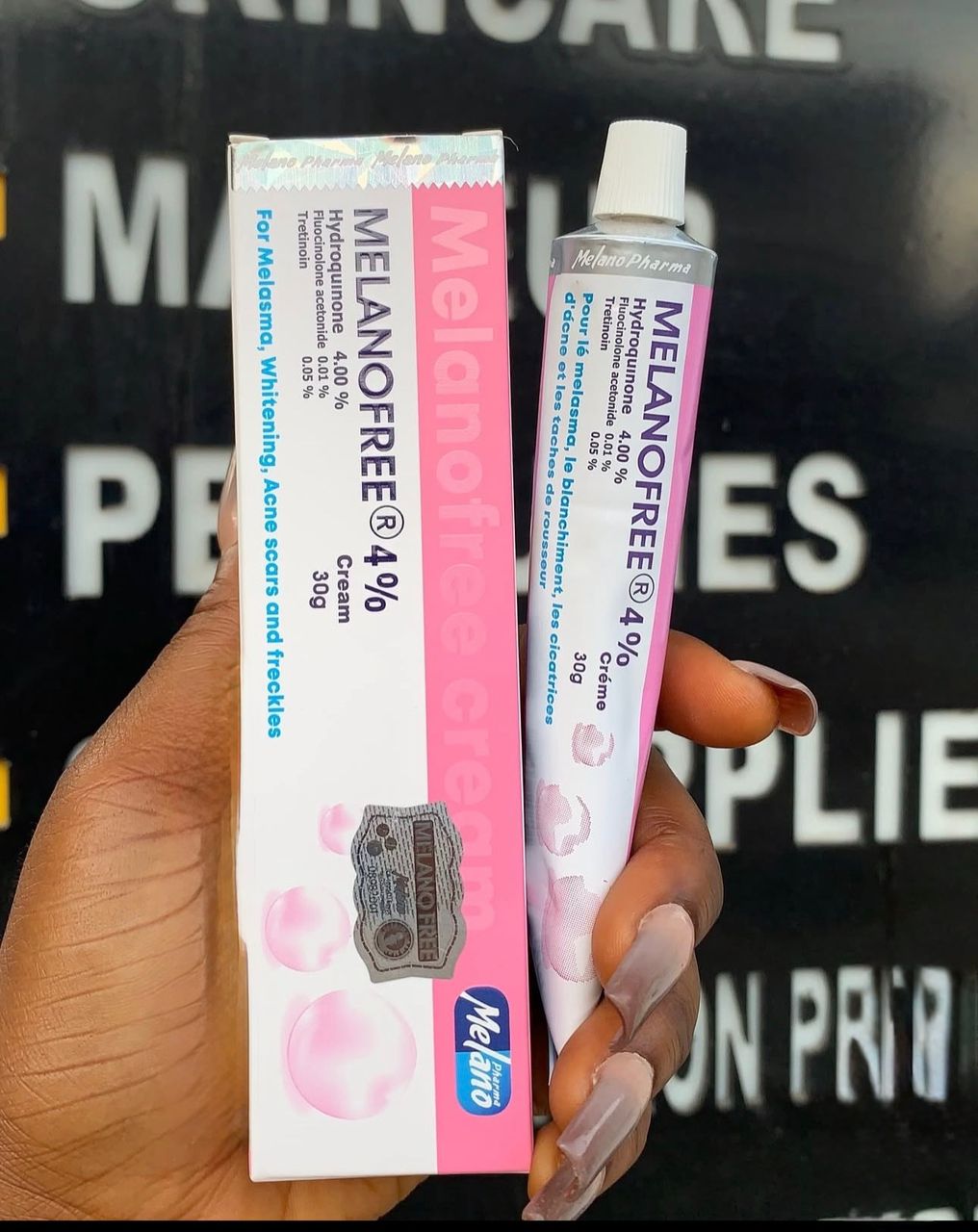 Melanofree cream 4% for hyperpigmentation, blemishes, acne 30g-03