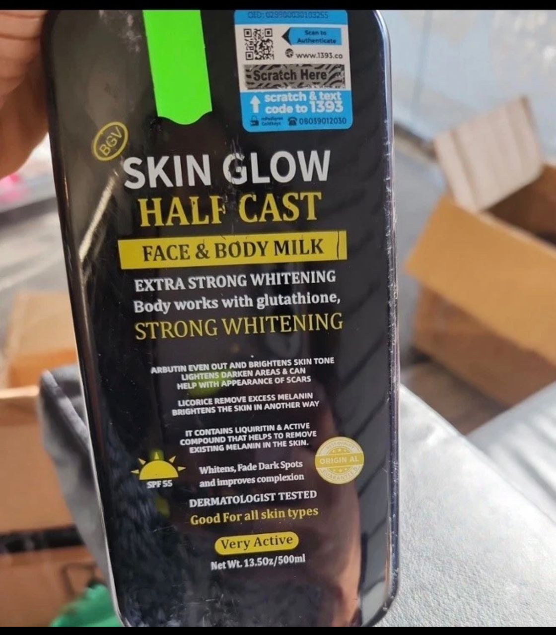 Skin Glow Half Cast Extra Strong Whitening Face & Body Lotion 500ml-01