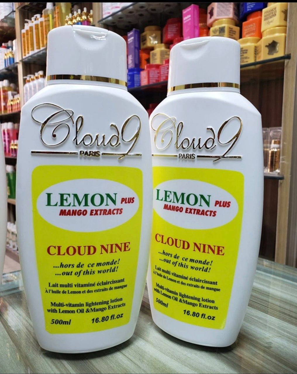 Cloud 9 Paris Skin Whitening Lotion 500ml With Lemon Plus & Mango Extract-01